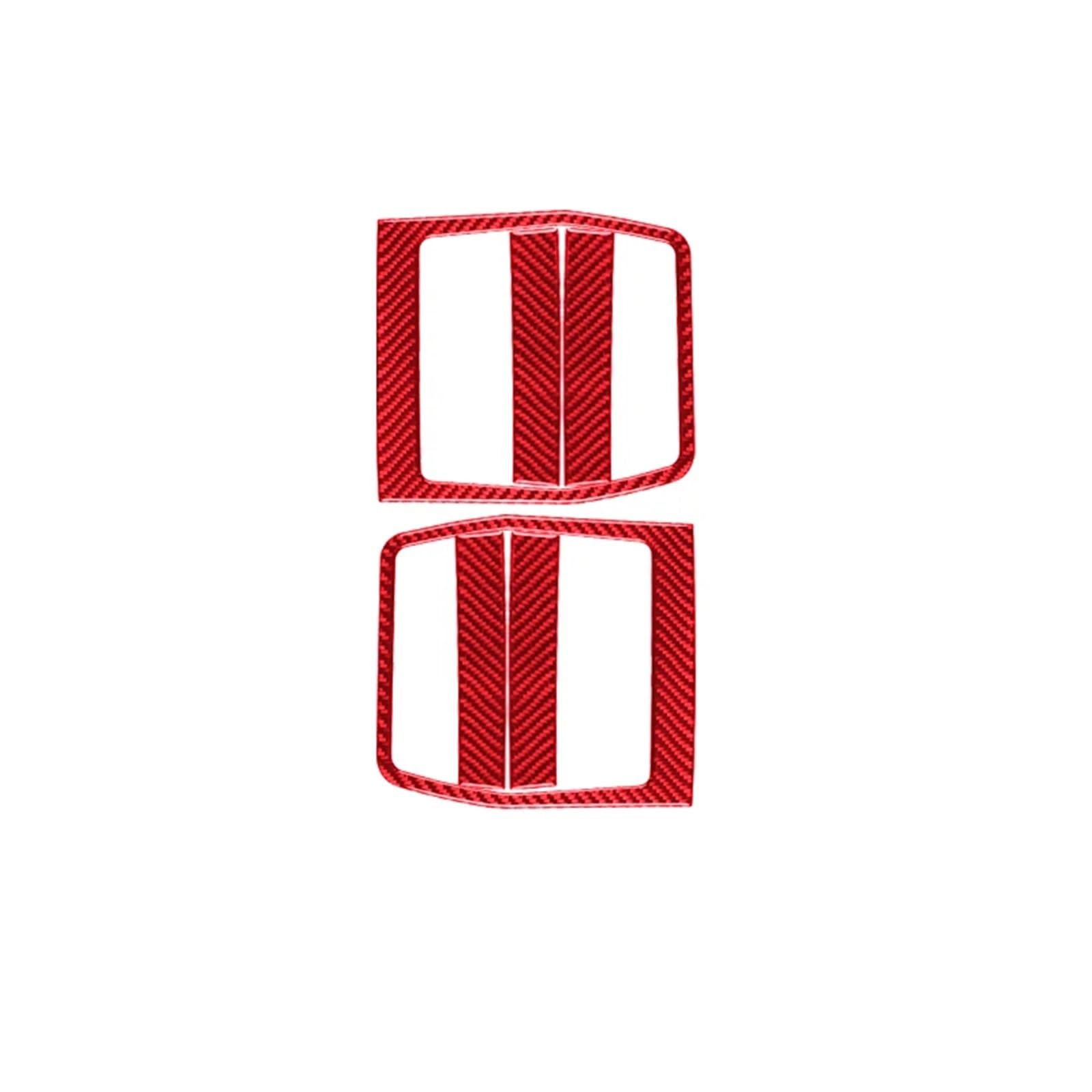 Mittelkonsole Styling Für Dodge Für Challenger 2008-2014 Armaturenbrett Zentralsteuerung Gangschaltung Verkleidung Modifiziertes Autozubehör Carbonfaser Innenaufkleber Mittelkonsole Verkleidung(Red) von HMGWLCGH