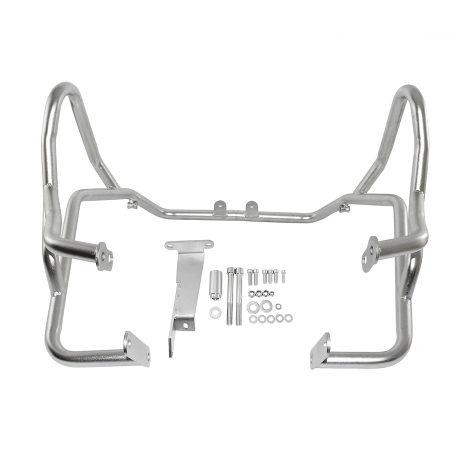 Motor Sturzbügel Schutzbügel Für F750GS Für F850GS 2018 2019 2020 2021 2022 Oberer Stoßfänger-Motorschutz Frash Crash Bar Rahmen Slider Protector Motorrad Sturzbügel(Silver) von HMGWLCGH