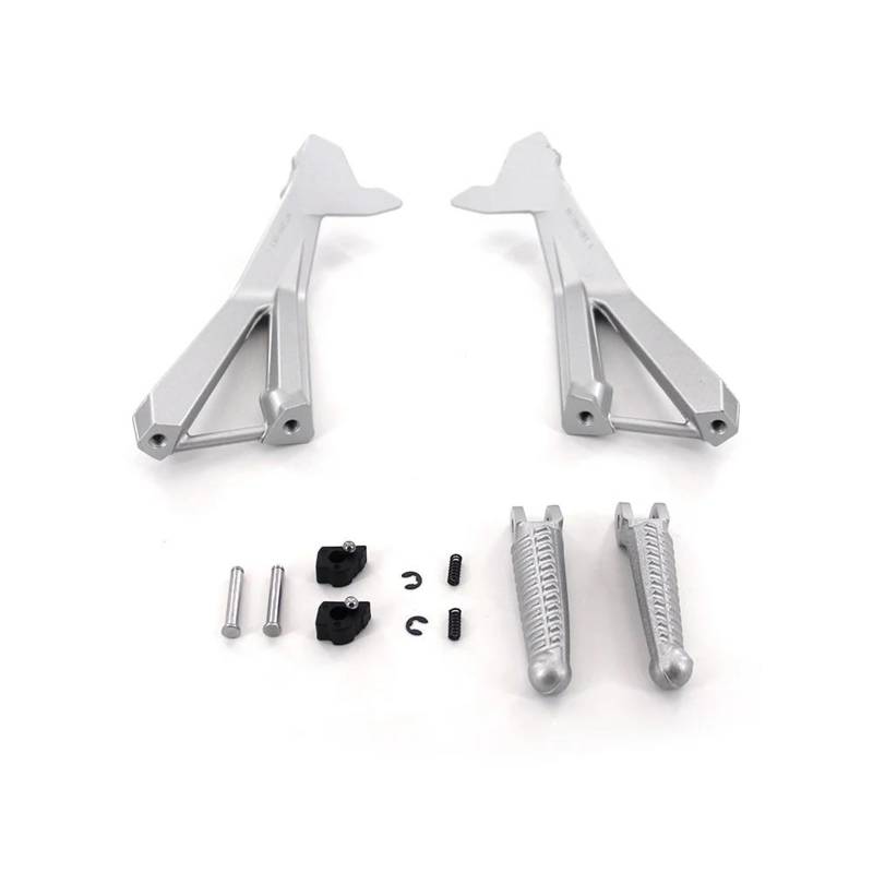 Motorrad Fußrasten Für Ducati 848 2008 Für EVO Für Corse 12-13 1098 S 2007-2008 1198 S 2010-2011 Motorrad Teile Hinten Fußstützen Pedal Halterung Montage Moto Fußrasten(Silver) von HMGWLCGH