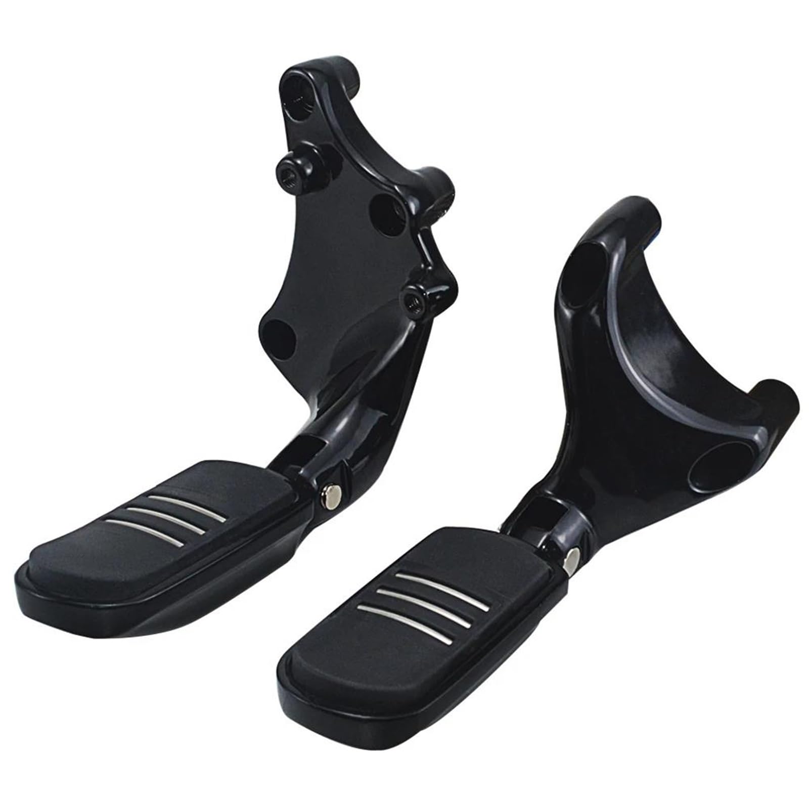 Motorrad Fußrasten Für Sportster XL1200 14-22 Eisen 883 Moto Zubehör Motorräder Pedal Hinten Passagier Fußrasten Halterung Fußstützen Moto Fußrasten(Black Set) von HMGWLCGH