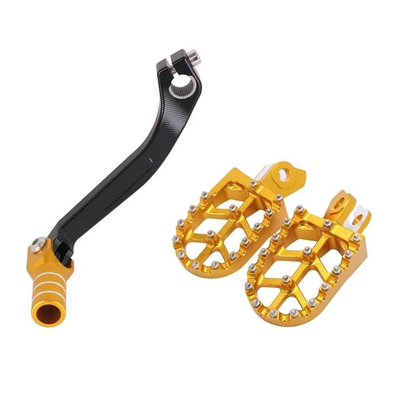 Motorrad Fußrasten Für Suzuki Für RMZ250 2010-2019 Motorrad Fuß Peg Fußrasten Fußstützen Shift-Shifter Hebel Pedal Moto Fußrasten(Set) von HMGWLCGH