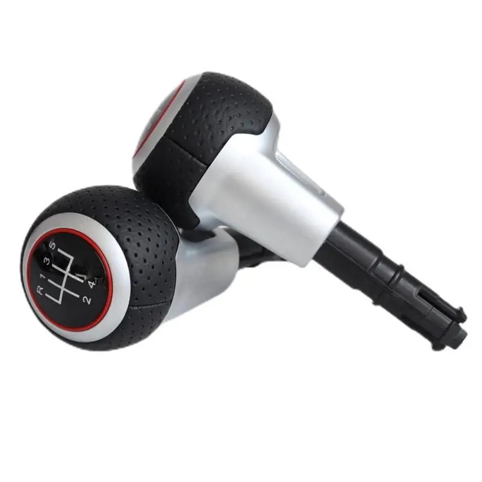 Schaltknaufkopf Automatik Für TT TTS Für A3 S3 Für A4 Für A6 Hebel Sihifter Stick Stift Griff Kopf Manuelle 5 6 Geschwindigkeit Getriebe Shifter Stick Knob HandBall Schaltknauf Knauf(5 Speed with hole von HMGWLCGH