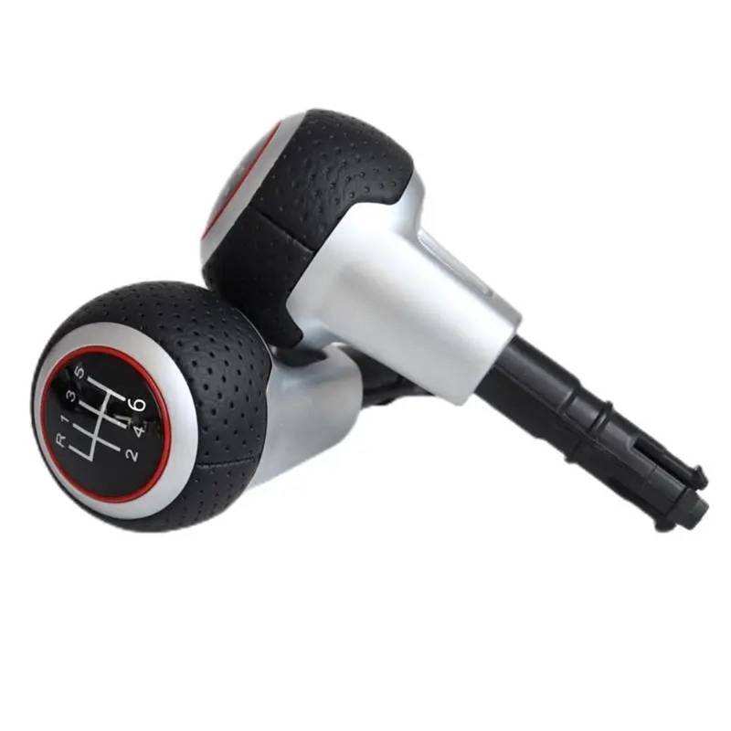 Schaltknaufkopf Automatik Für TT TTS Für A3 S3 Für A4 Für A6 Hebel Sihifter Stick Stift Griff Kopf Manuelle 5 6 Geschwindigkeit Getriebe Shifter Stick Knob HandBall Schaltknauf Knauf(6 Speed with hole von HMGWLCGH