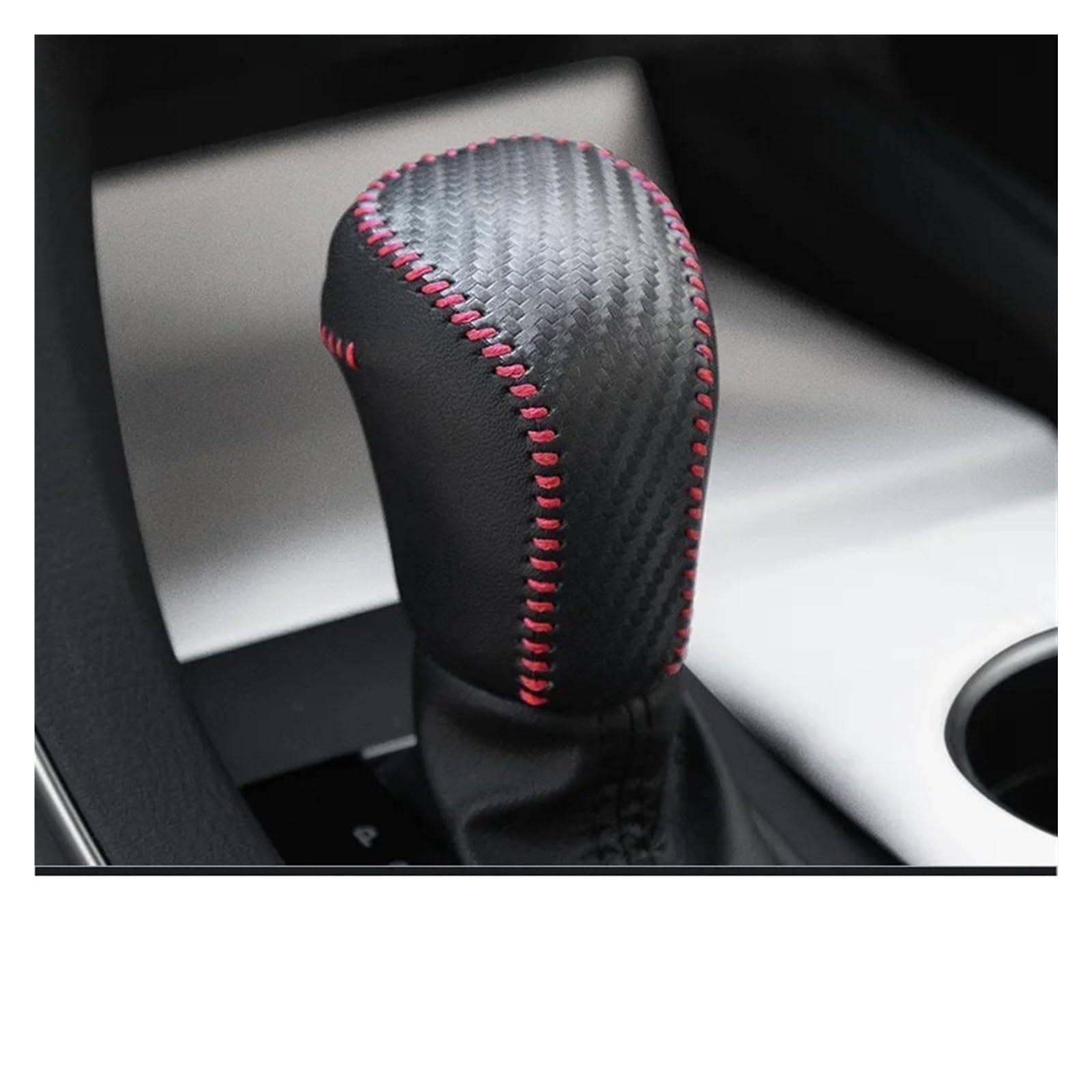 Schaltknaufkopf Automatik Für Toyota Für Camry 2018 2019 2020 2021 2022 2023 Auto Shift Griff Glovesr Fall Shift Anti-Slip Grip Hülse Schaltknauf Knauf(Carbon Fiber Pattern) von HMGWLCGH