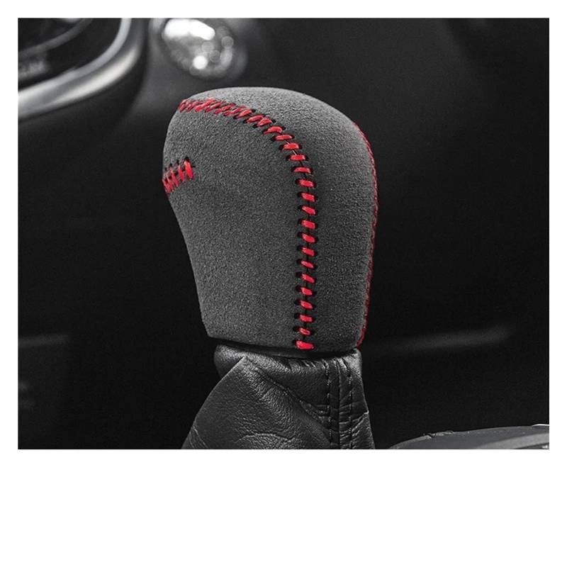 Schaltknaufkopf Automatik Für Toyota Für Camry 2018 2019 2020 2021 2022 2023 Auto Shift Griff Glovesr Fall Shift Anti-Slip Grip Hülse Schaltknauf Knauf(Suede red Thread) von HMGWLCGH