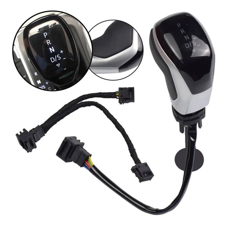 Schaltknaufkopf Automatik Für VW Für Golf Mk6 Mk7 Für Passat B7 B8 Für Tiguan MK2 Für Touran CC Für Scirocco Elektronische Licht Schaltknauf Hebel Shifter HeadBall Schaltknauf Knauf(Simple White Light von HMGWLCGH