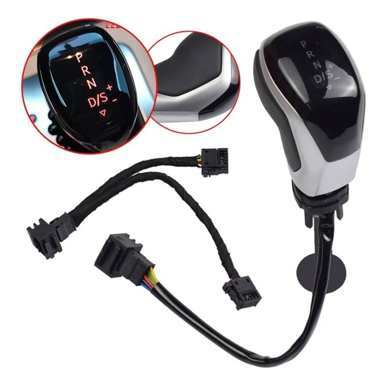 Schaltknaufkopf Automatik Für VW Für Golf Mk6 Mk7 Für Passat B7 B8 Für Tiguan MK2 Für Touran CC Für Scirocco Elektronische Licht Schaltknauf Hebel Shifter HeadBall Schaltknauf Knauf(Simple Red Light) von HMGWLCGH