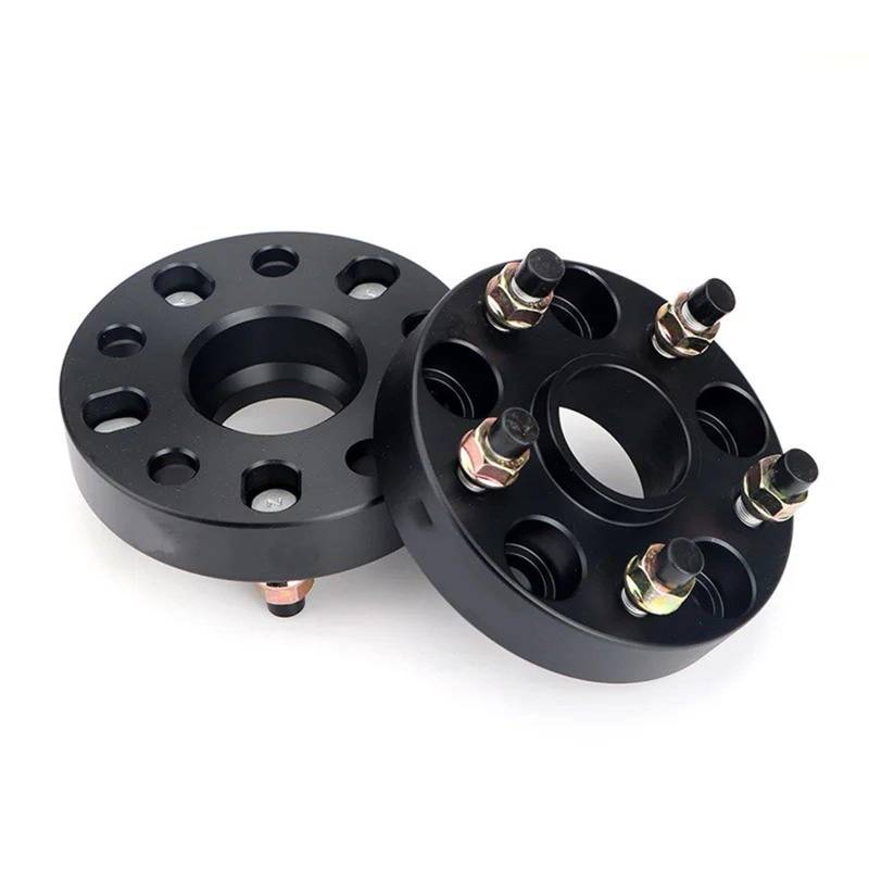 Wheel Spacer Für 350Z Für 370Z Für GTR Für Maxima Für Altima Für Fuga Für Leaf 2 Stück 15/20/25/30/35mm Spurverbreiterung Adapter 5x114.3 66,1mm Rad Distanzscheiben(2PCS 22mm Black) von HMGWLCGH