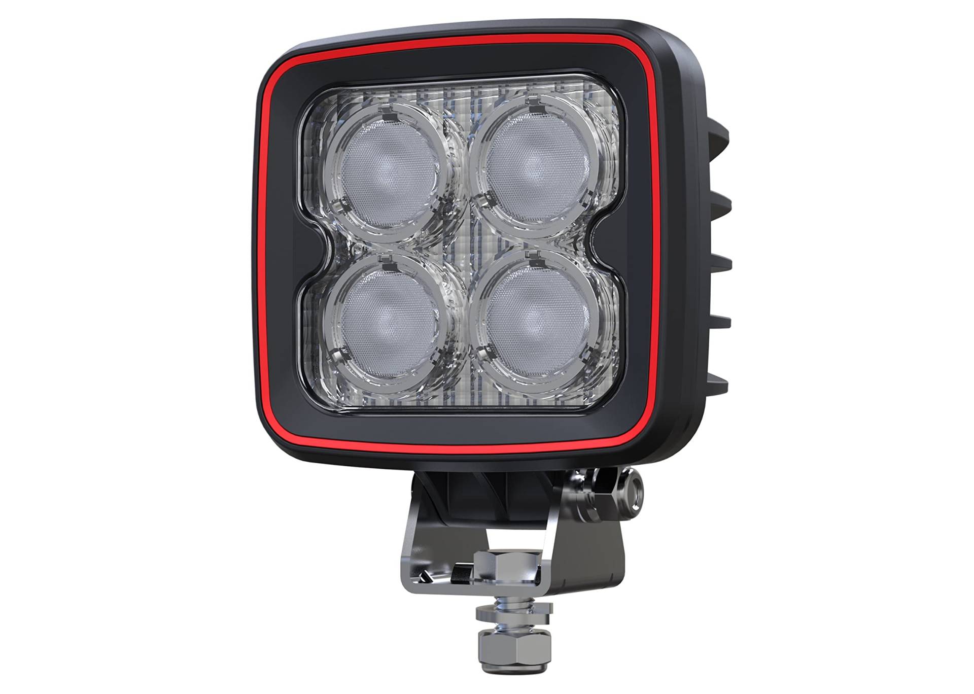 HMH Weldex LED Arbeitsscheinwerfer Rückfahrscheinwerfer 12W 60 Grad 1000 Lumen kaltweiss IP69K 12V 24V ECE R10 & ECE R23 Aluminium Druckguss von HMH