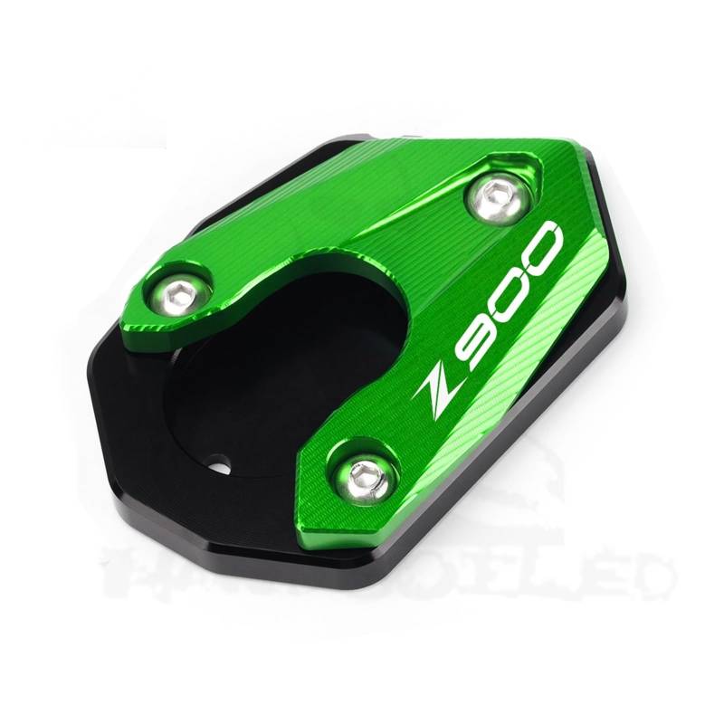 HMILOT Motorrad seitenständer Platte Für Kawasaki Z900 Z650 2023 Motorrad Ständer Extender Fuß Seite Stehen Verlängerung Pad Unterstützung Zubehör (Farbe : 1, Größe : for Z900) von HMILOT