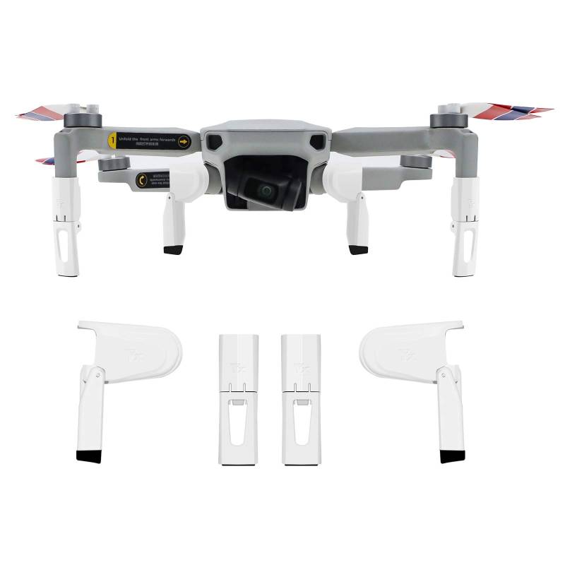 DJFEI Fahrwerk Landefüße für DJI Mini 2/Mini SE Drone, Folding Zunahme Höhe Erweiterte Fahrwerk Landefüße Landegestell Landing Gear für DJI Mavic Mini 2 /Mini SE Drone von HMKCH