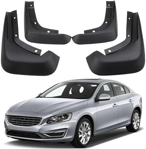 4 Stück Schmutzfänger Für Volvo S60 2010-2016, Auto-Spritzschutz, kein Bohren Löchern erforderlich Schmutzfänger von HMLTD