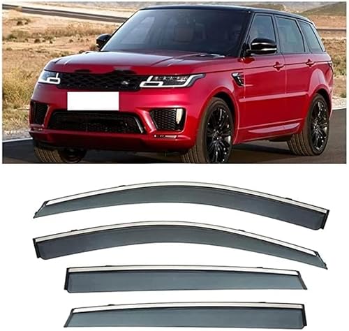 HMLTD 4 Stück Autofenster Windabweiser für Range Rover Sport 2014-2018, Regenabweiser Seitenfenster Luftabweiser Anklebbare Deflektoren von HMLTD