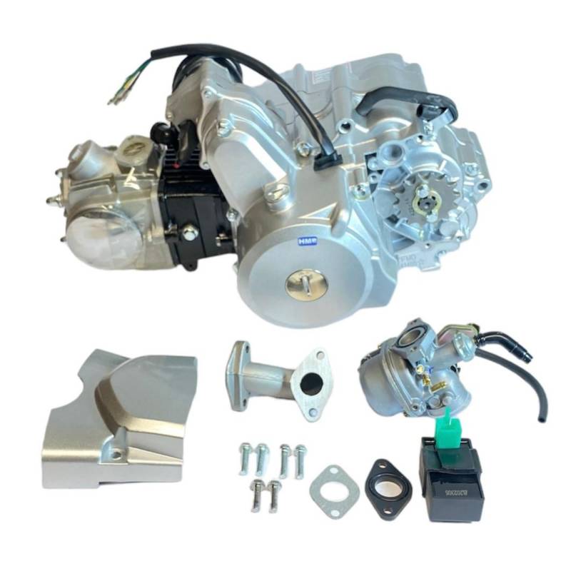 HMParts 4 Takt Motor Set 70 ccm Vollautomatik E - Starter oben Geeignet für Motorrad ATV, Kinderquad von HMParts