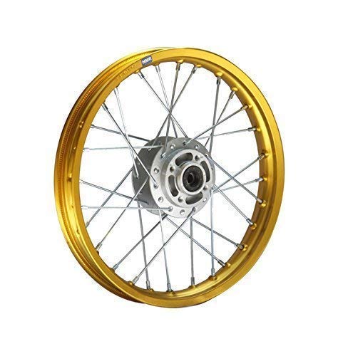 HMParts Pit Bike/Dirt Bike/Cross - Alu - Felge Eloxiert 14" vorne GOLD von HMParts