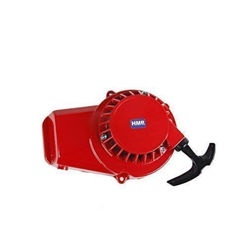 HMParts Pocket Bike 47/49 CCM Pullstarter Seilzugstarter Alu Rot von HMParts