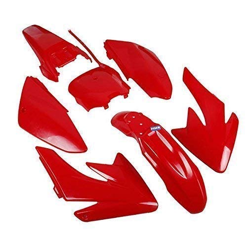 HMParts Verkleidung Set Dirt Bike Pit Bike CRF 70 - Style Typ 6 rot von HMParts