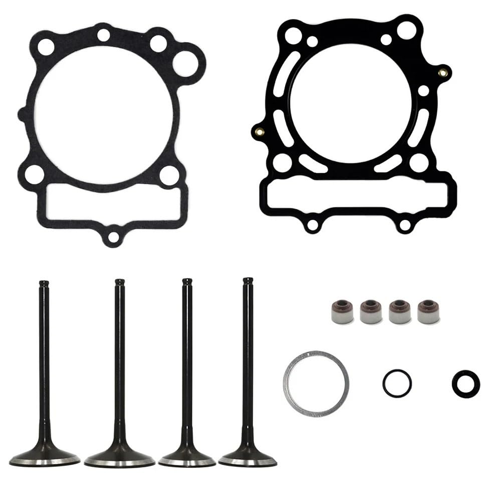 KX250F 2004–2008 kompatibler Dirt Bike Motor Einlass-Auslass-Ventilschaftdichtungs- und Zylinderkopf-Dichtungssatz von HNJFXCRO