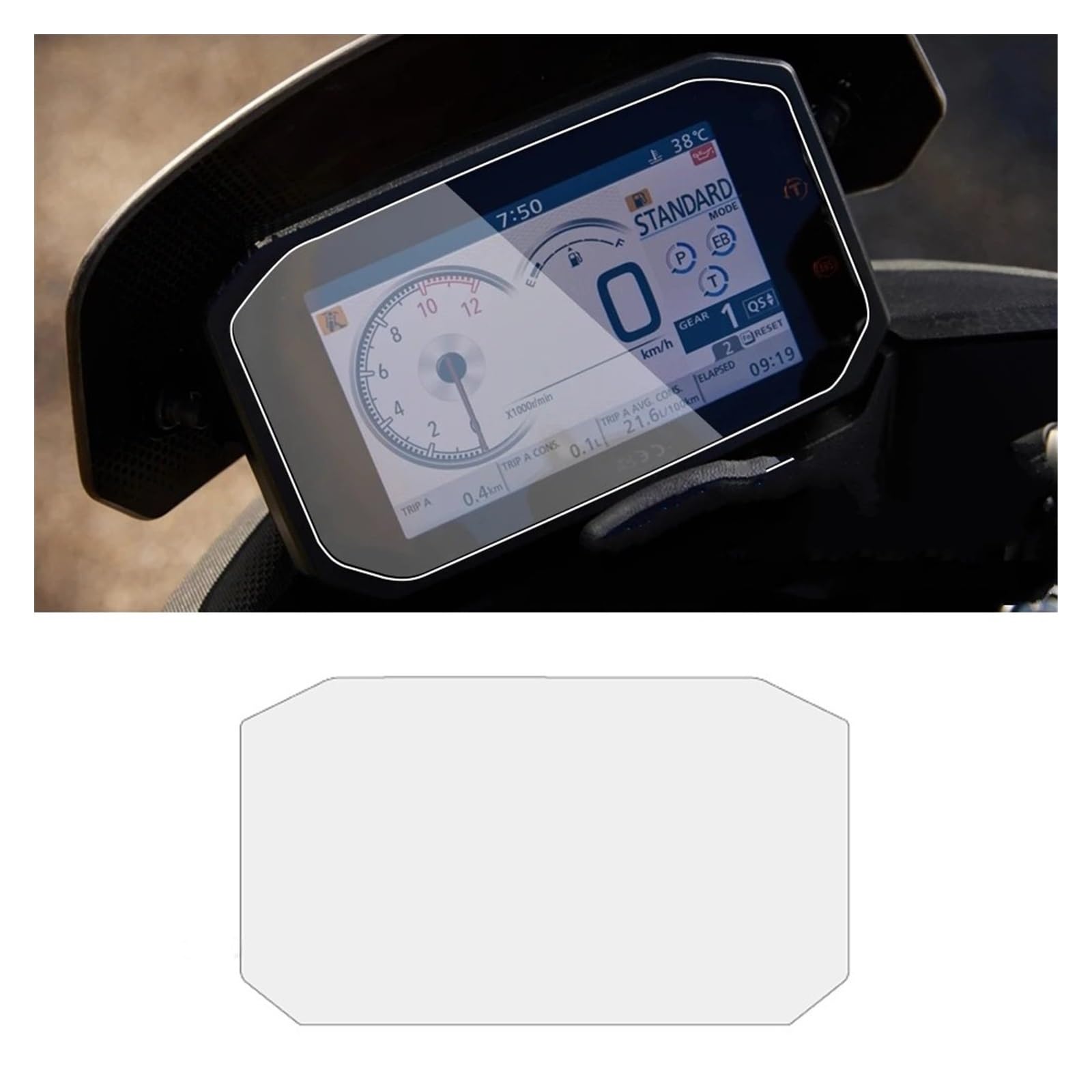 Instrumenten Displayschutzfolie Für Ho&nda XL750 Transalp Zubehör Motorrad Scratch Cluster Screen Dashboard Schutz Instrument Film von HNQTVJLY