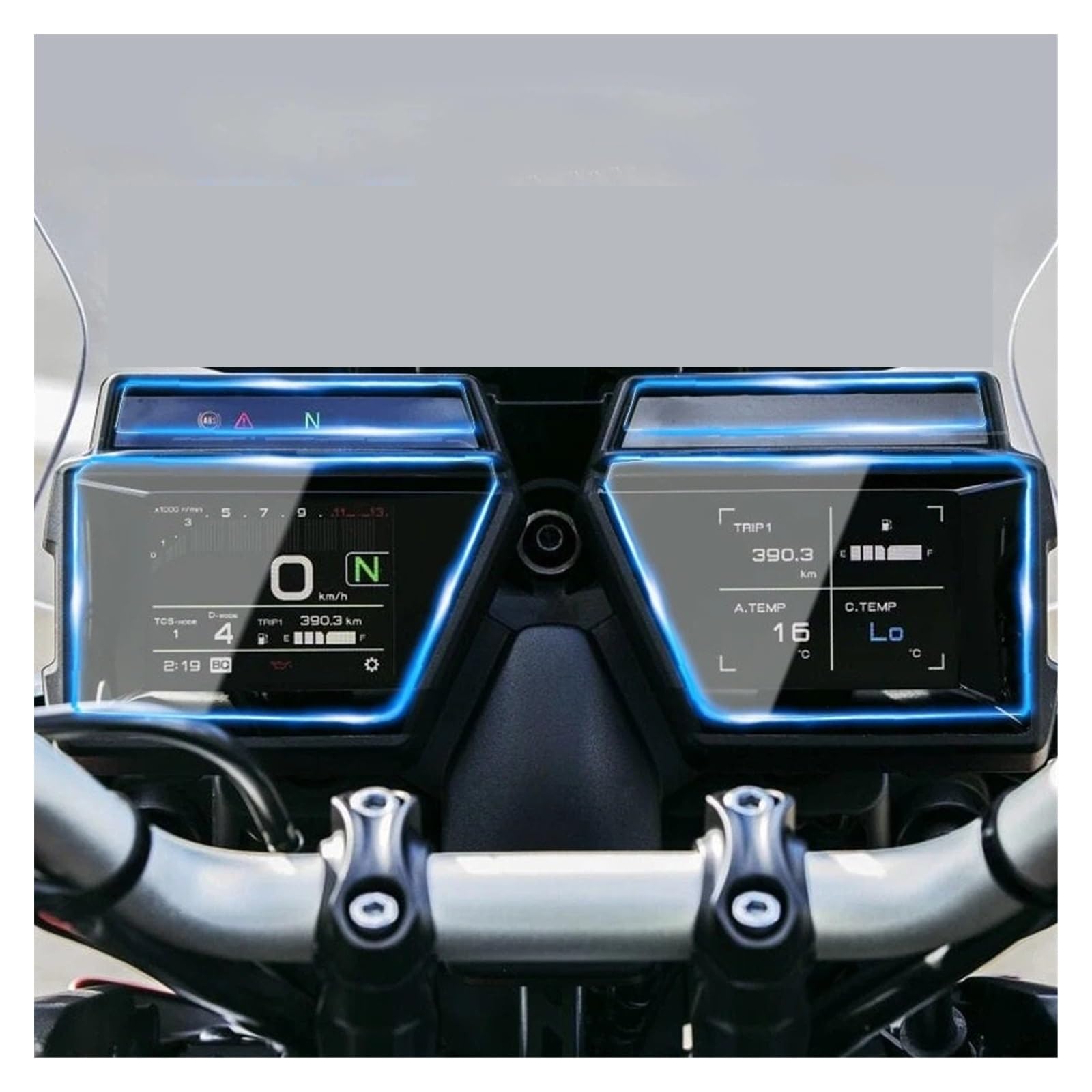 Instrumenten Displayschutzfolie Für Yam&aha Tracer 9 / GT 2021- Motorrad Scratch Cluster Screen Dashboard Schutz Instrument Film von HNQTVJLY