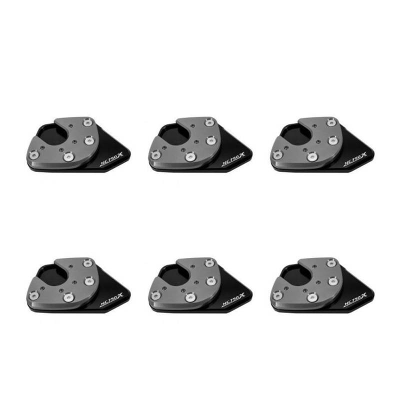 Stützplatte Fuß Verlängerungs 1~7PCS Für Ho&nda NC750X NC 750X NC750 X 2017 2018 2019 Motorrad CNC Ständer Seitenständer Stehen verlängerung Enlarger Pad von HNQTVJLY