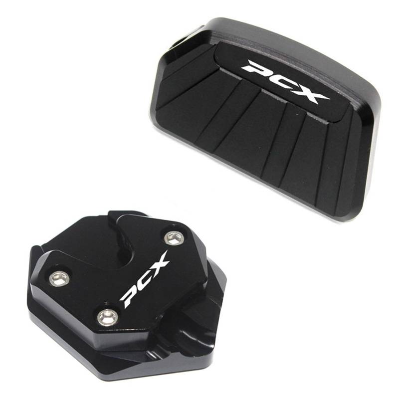 Stützplatte Fuß Verlängerungs Für Ho&nda PCX160 PCX 160 2021 Motorrad Zubehör CNC Seite Stehen Pads Ständer Verlängerung Unterstützung Platte von HNQTVJLY