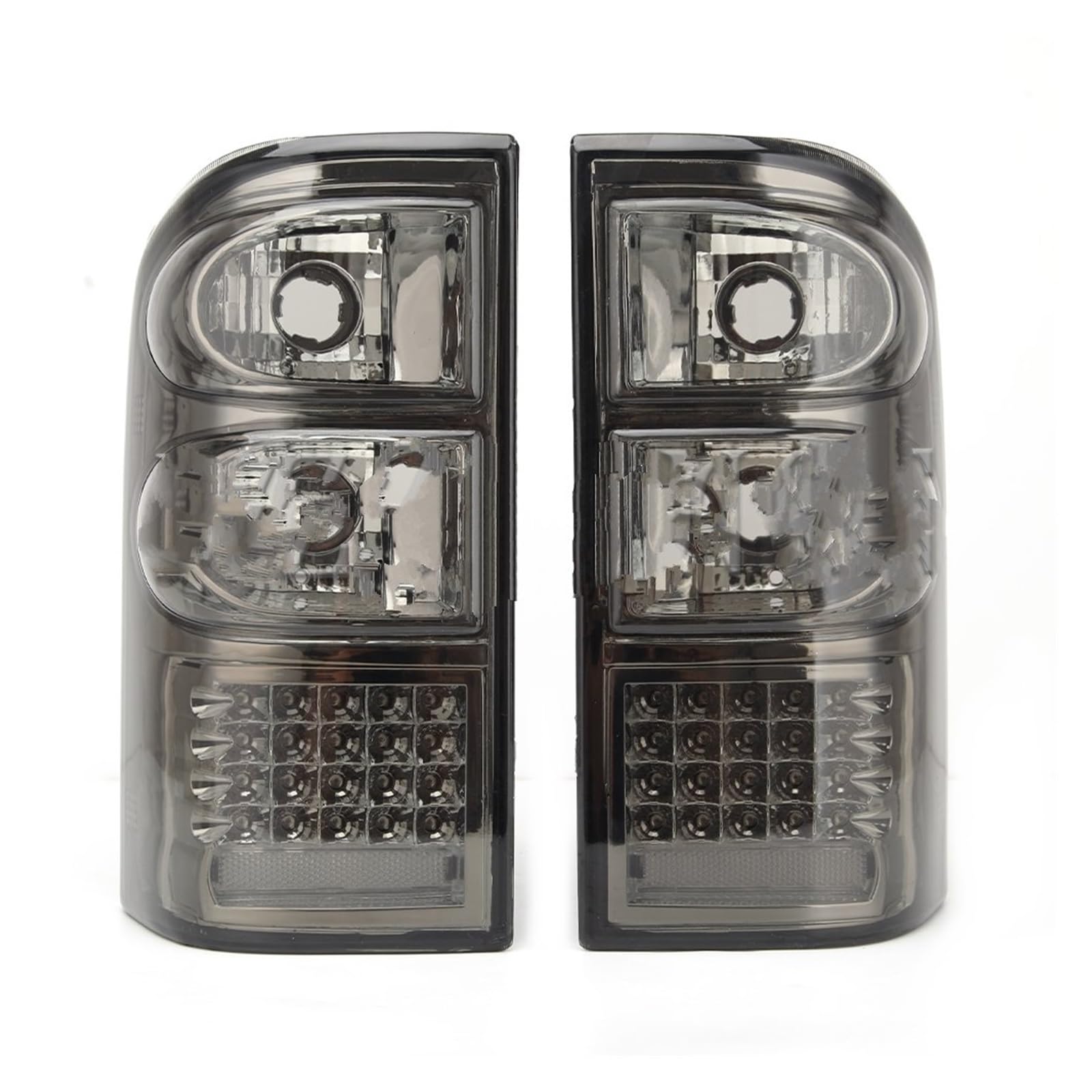 FEU arrière Pour Nissan Patrol Y61 1997 1998 1999 2000 2001 2002 2003 2004 FEU arrière LED FEU Stop FEU antibrouillard Accessoires de Voiture FEU arrière (Noir) von HNZHY