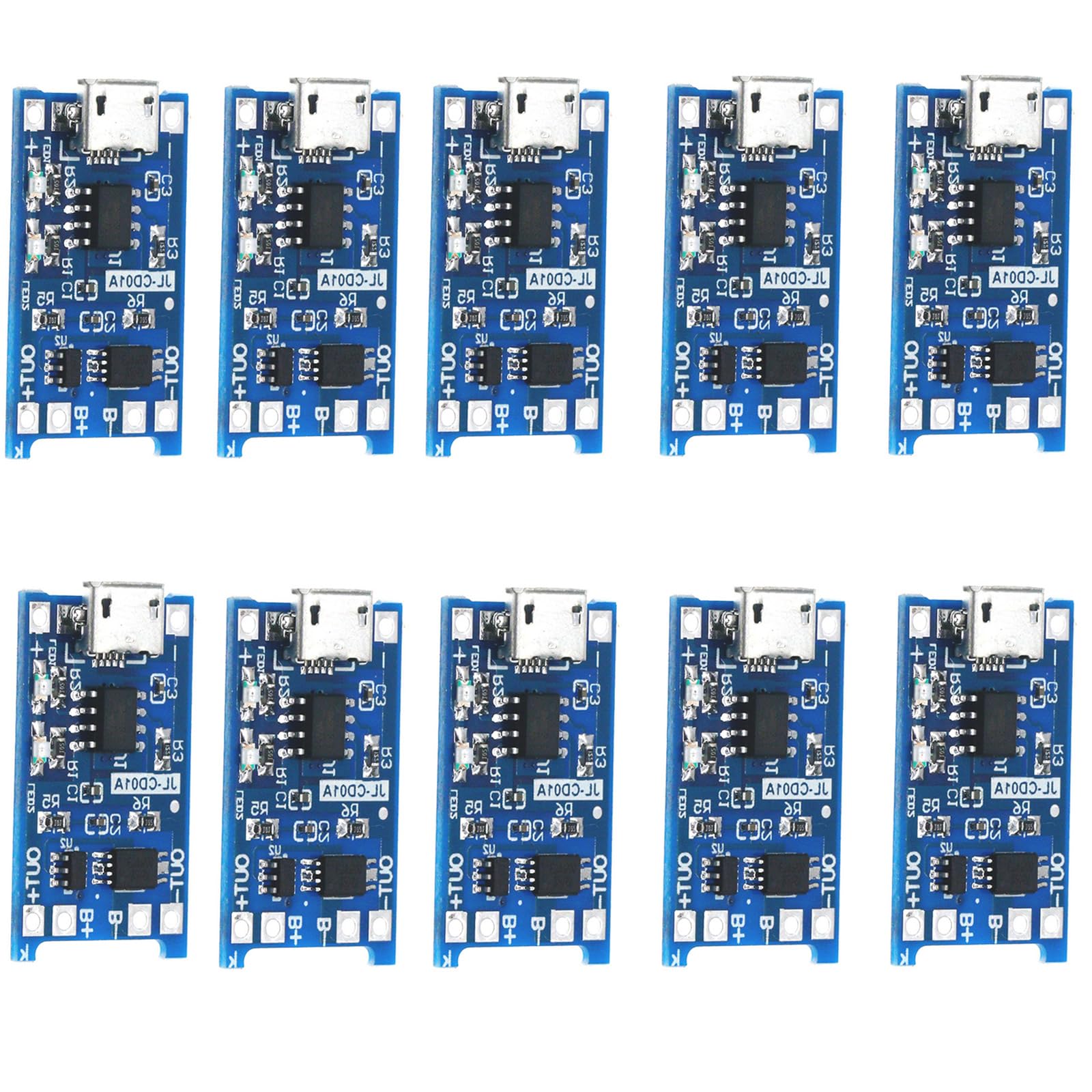 10pcs Lademodul Mikroing USB Eingang 18650 Batterieschutzschaltkreis Für Elektronische Enthusiasten Verwenden von HNsdsvcd