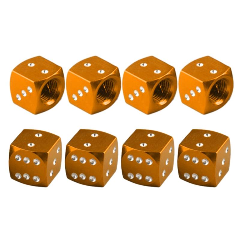 8pcs Dices Reifenventile Stammkappen Für Auto Motorradfahrrad 7 Farb Aluminiumradstamm Luftventile Abdeckung von HNsdsvcd