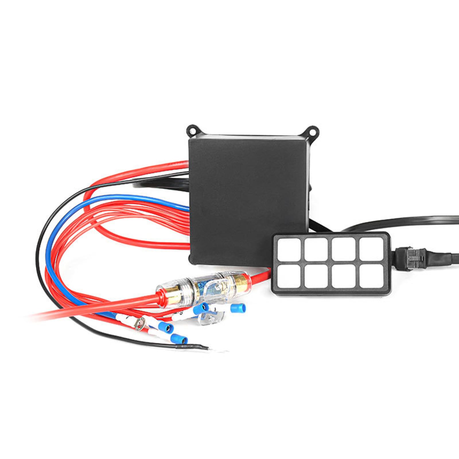 HNsdsvcd Auto-8-Gang-Panel, automatisch, dimmbar, LED-Touch-Bedienfeld, elektronisches Relais-System für ATV, UTV, SUV von HNsdsvcd