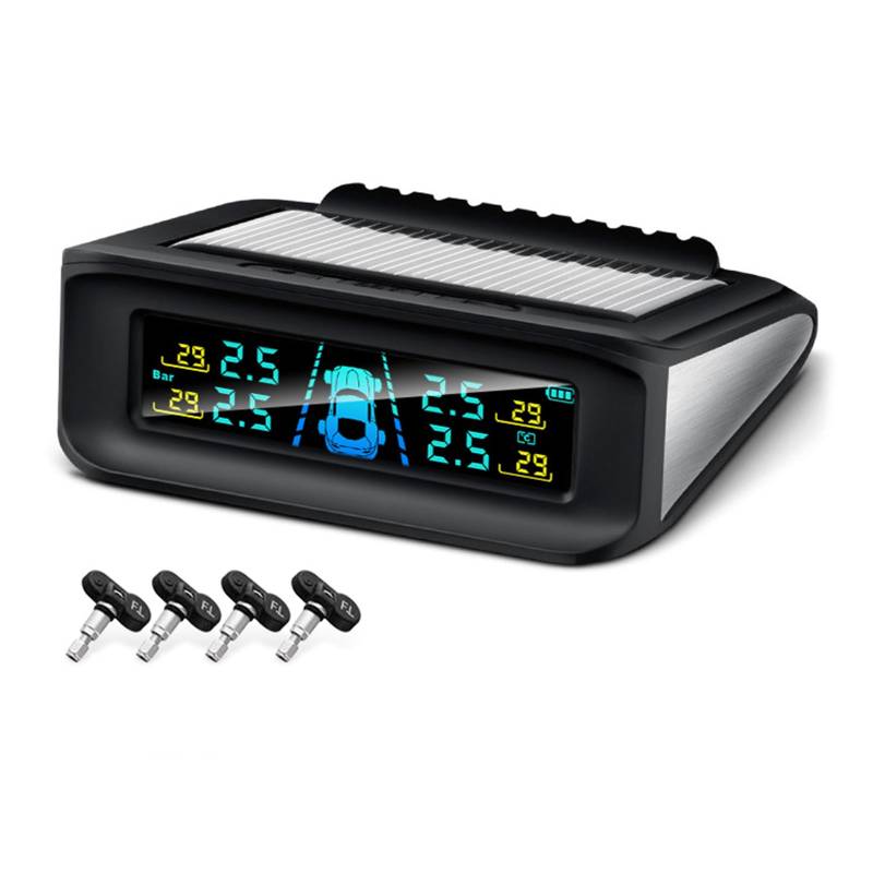 HNsdsvcd Reifendrucküberwachungssysteme Mit USB/Solarstromaufladung 0–87 Kabelloses TPMS Digitaldisplay Für Anhänger LKW von HNsdsvcd