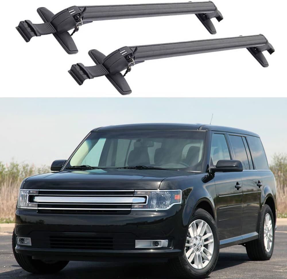 2 Stück Dachreling Dachgepäckträger, für Ford Ford Flex SUV 2009-2020, Querträger Dachträger DachbüGel Gepäckträger Zubehör von HOCAH