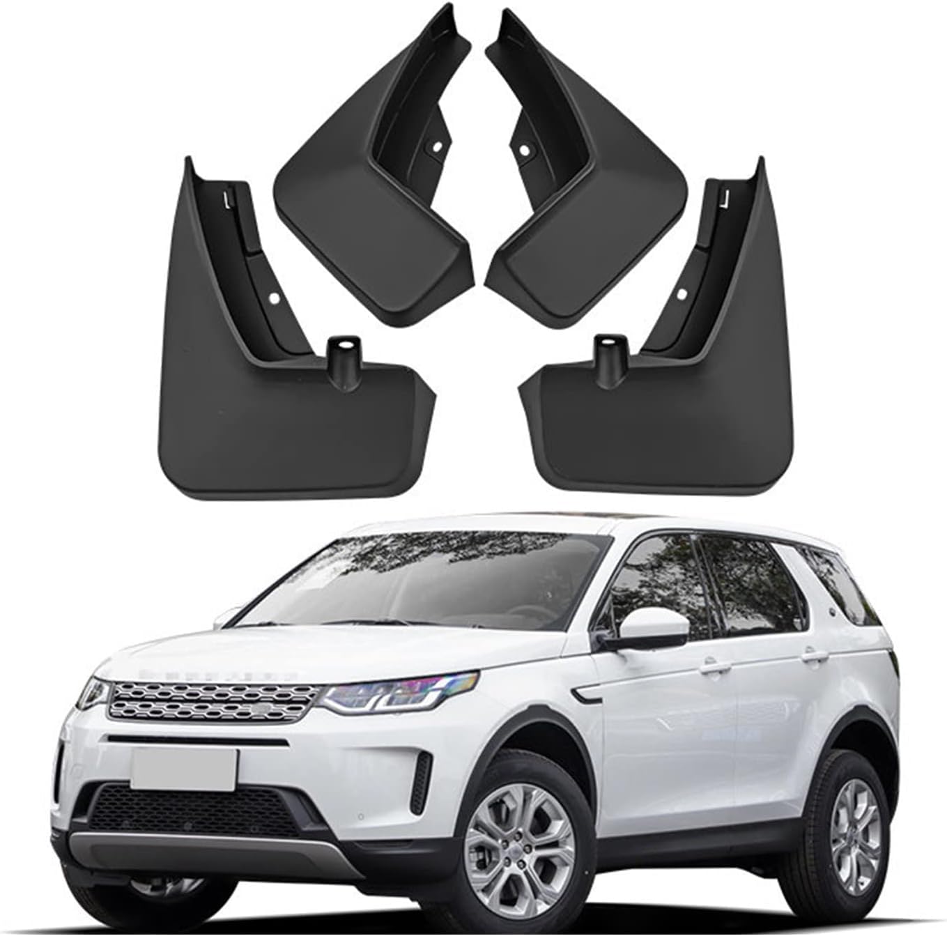 4 Stück Auto Schmutzfänger Für Land Rover Discovery Sport 2020-2022 L550,Schmutzfänger Vordere Hintere Spritzschutz Kit Staubdicht Spritzfest Auto-Styling-Zubehör von HOCAH