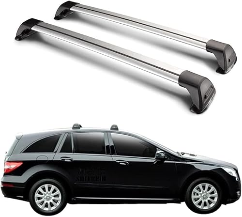 Auto Aluminium Dachträger für Mercedes Benz R Class W251 Sedan V251 MPV 2006-2019 Auto Dachträger Fahrradträger Dachträger Lastenträger 2-teiliger Kreuzschienen-Dachträge von HOCAH