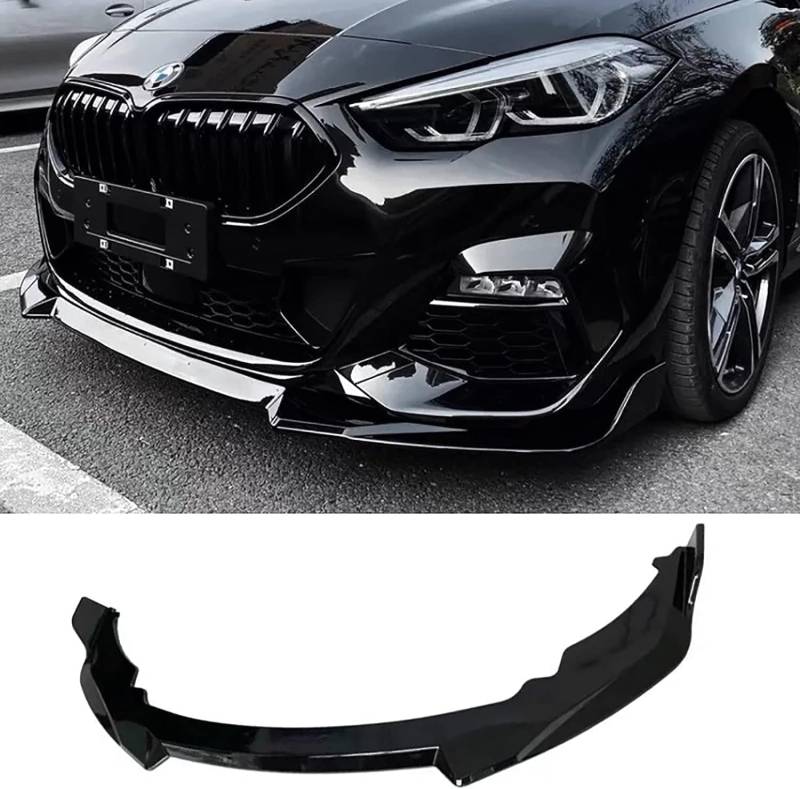 Auto Frontlippe Frontspoiler für BMW 2er F44 Sportiva MP 2021 2022, Stoßfängerlippe Spoilerlippe Dauerhaft ABS AntiKollision Frontspoiler Protector von HOCAH