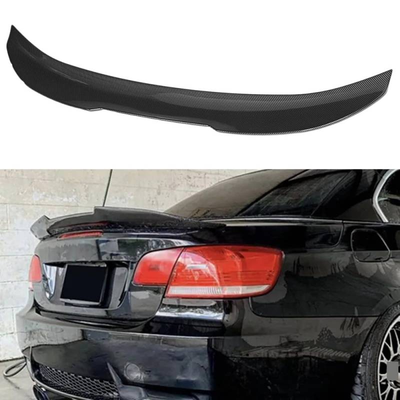 Auto Heckspoiler Spoiler für BMW 3er E93 2-Türer Cabrio 2007-2013 Auto Kofferraum Dachspoiler Spoiler Körper Styling Außen Zubehör,Carbon Fiber Look von HOCAH