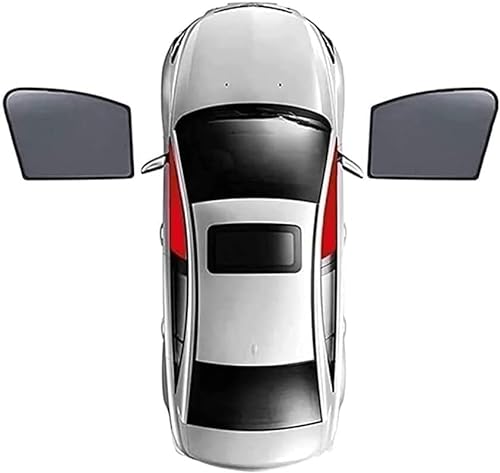 Auto-Seitenfenster-Sonnenschutz für Audi A4 2007-2015,Vorne Hinten Seitenscheibe Atmungsaktives Staubschutz PrivatsphäRe Schutz, Sonnenblende ZubehöR,A/2pcs-front-doors von HOCAH