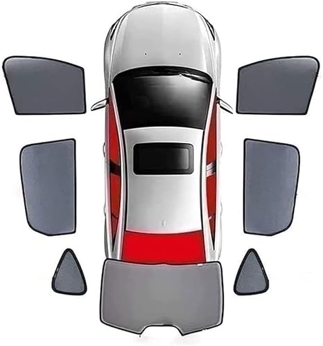 Auto-Seitenfenster-Sonnenschutz für Audi A4 Avant 2016-2019,Vorne Hinten Seitenscheibe Atmungsaktives Staubschutz PrivatsphäRe Schutz, Sonnenblende ZubehöR,E/7pcs-wholecar von HOCAH