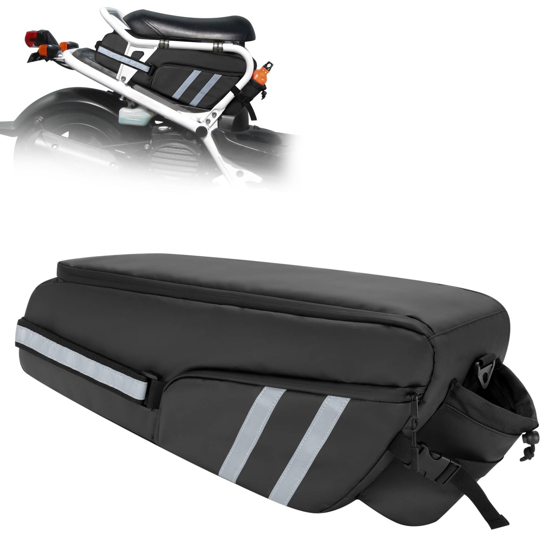 HODRANT wasserdichte Motorrad Untersitztasche, kompatibel mit Honda Ruckus 2010–2024 Roller, haftet an der Seitenrahmenbox, Roller-Untersitz-Aufbewahrungstasche mit Schultergurt, nur Tasche von HODRANT