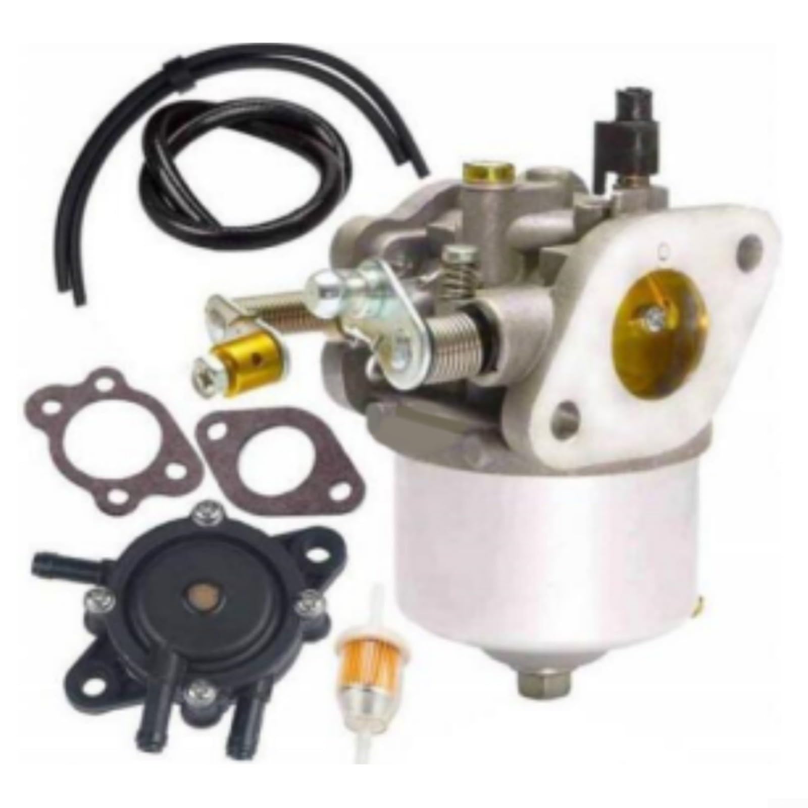 HOHOVYVY Vergaser-Kraftstoffpumpen-Set，Vergaserkit，295ccm Vergaser-Kit für Golfwagen, für 26645-G01,26645-G03,72558-G02,26727-G01 von HOHOVYVY