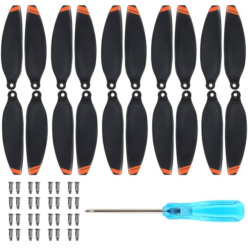 Mini 2 Propeller, 16 Pcs Mini 2 Propeller Ersatzklingen, Mini 2 SE Drohne Zubehör, Ersatzpropeller, stabiles Flugdrohnenzubehör, geringes Gewicht, geräuscharm von HOIIME