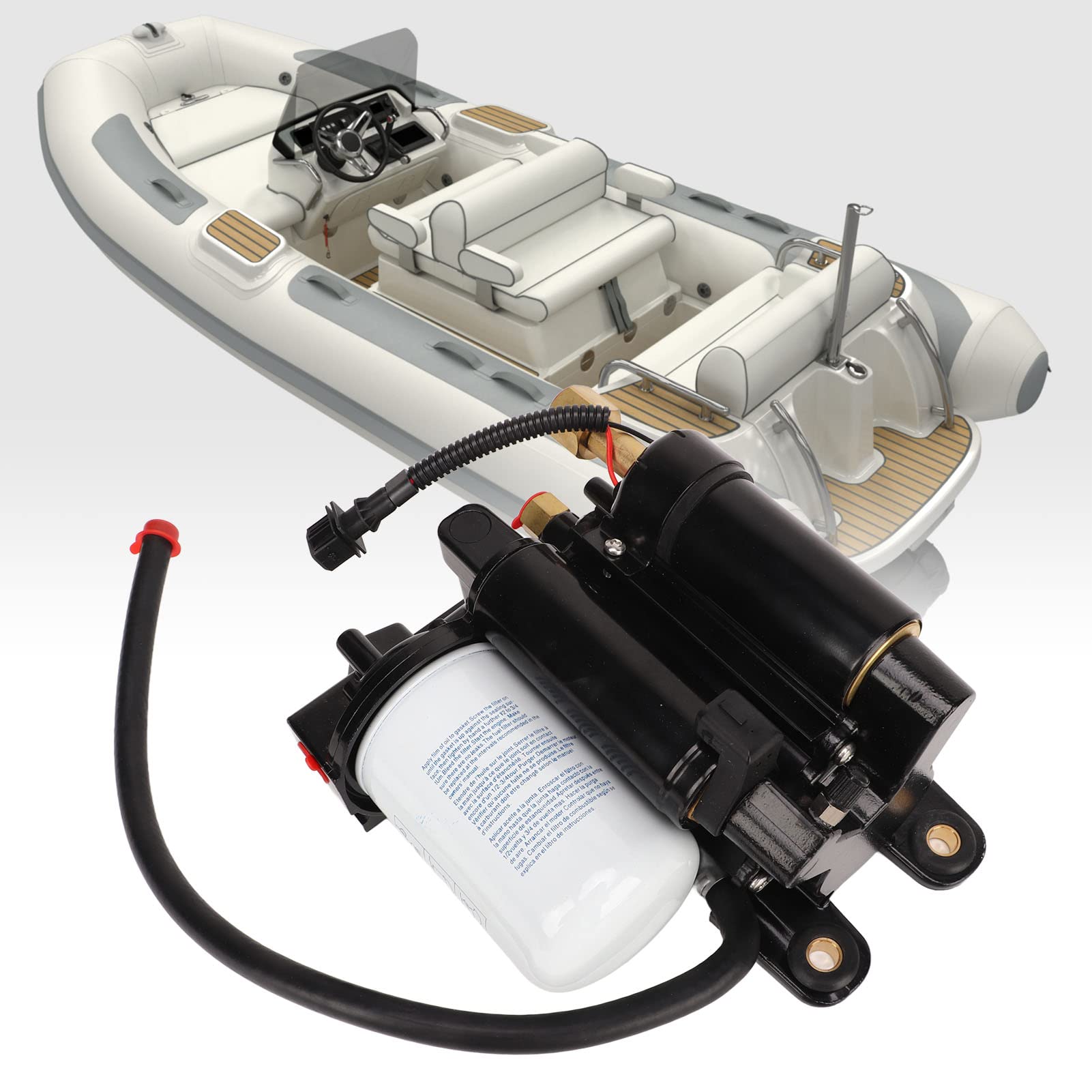 Elektrische Hochdruck-Kraftstoffpumpenbaugruppe, Marine-Kraftstoffpumpen, Passend für Volvo Penta 4.3L 5.0L 5.7L 5.7OSXI 5.7OSI 5.7GXI 5.0GXI 5.7GI 5.0OSI 4.3GXI 4.3OSI 21608511, 21545138, 21397771, 3 von HOKZYHOUSE