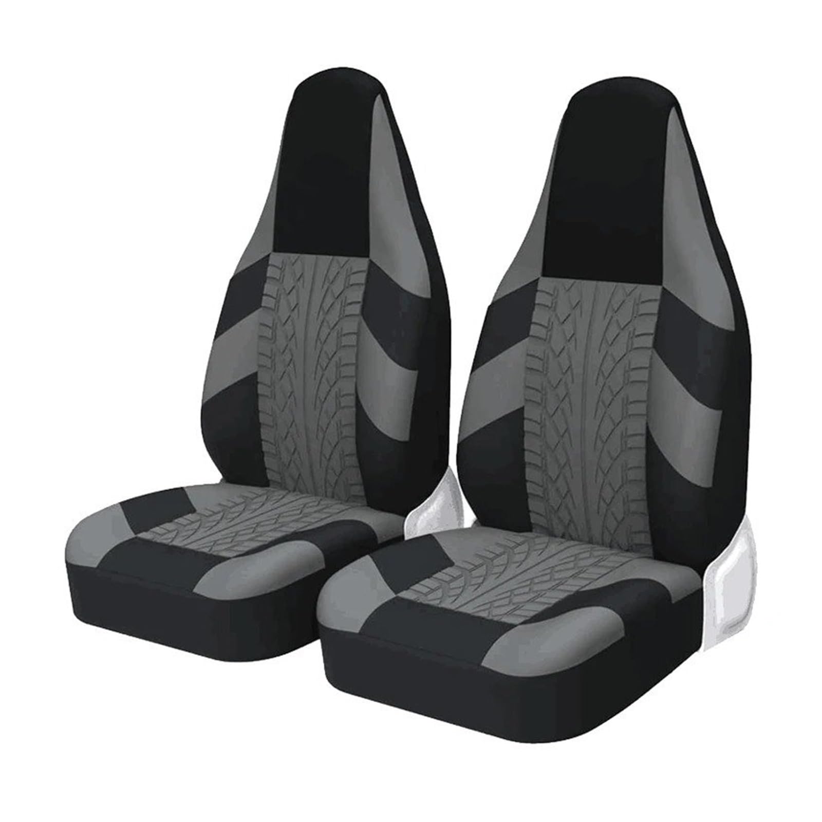 HOLIV Sitzbezüge Auto 2 Stück Für Camaro 1983 Front High Bucket Autositzbezüge Universal Für Die Meisten Autos Sport Seat Protector Sitzbezüge Auto Set(Gray) von HOLIV