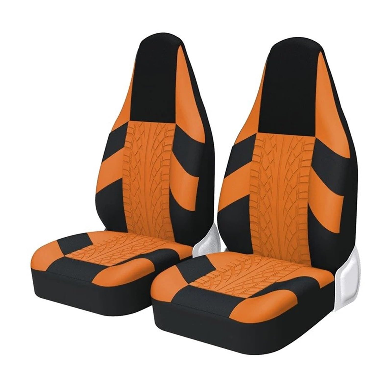 HOLIV Sitzbezüge Auto 2 Stück Für Camaro 1983 Front High Bucket Autositzbezüge Universal Für Die Meisten Autos Sport Seat Protector Sitzbezüge Auto Set(Orange) von HOLIV