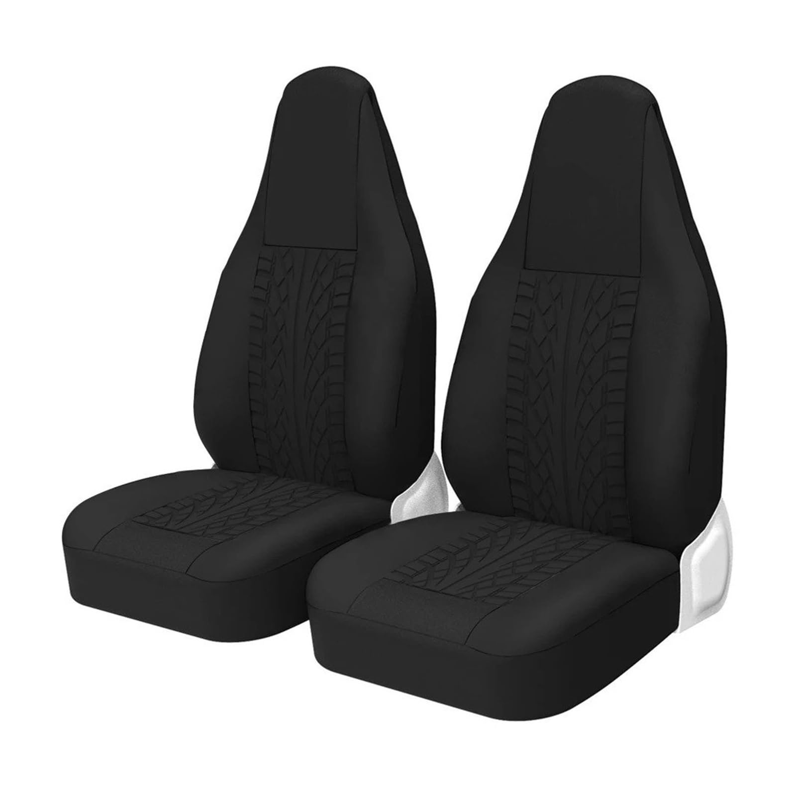 HOLIV Sitzbezüge Auto 2 Stück Für Camaro 1983 Front High Bucket Autositzbezüge Universal Für Die Meisten Autos Sport Seat Protector Sitzbezüge Auto Set(Schwarz) von HOLIV