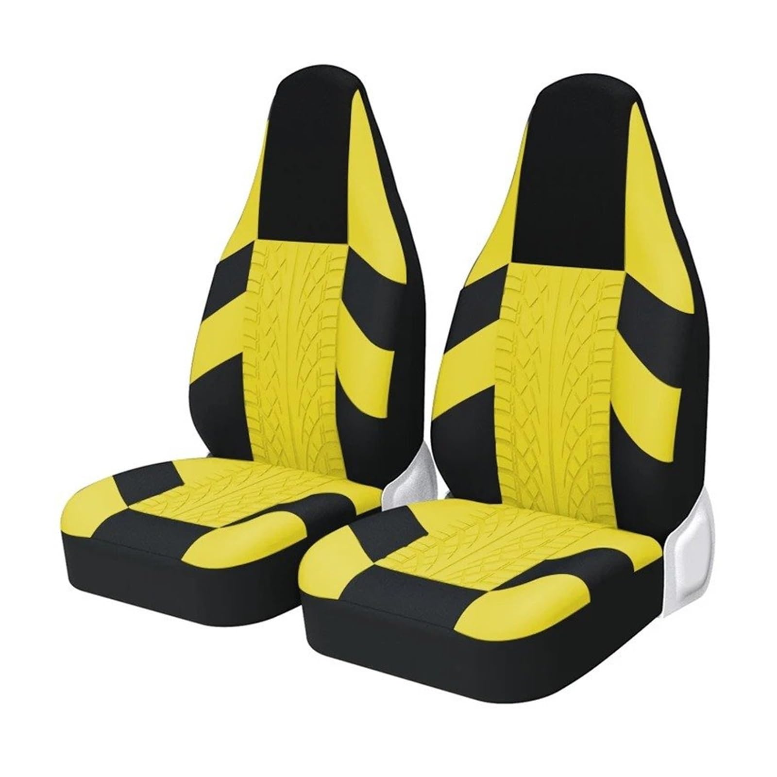 HOLIV Sitzbezüge Auto 2 Stück Für Camaro 1983 Front High Bucket Autositzbezüge Universal Für Die Meisten Autos Sport Seat Protector Sitzbezüge Auto Set(Yellow) von HOLIV