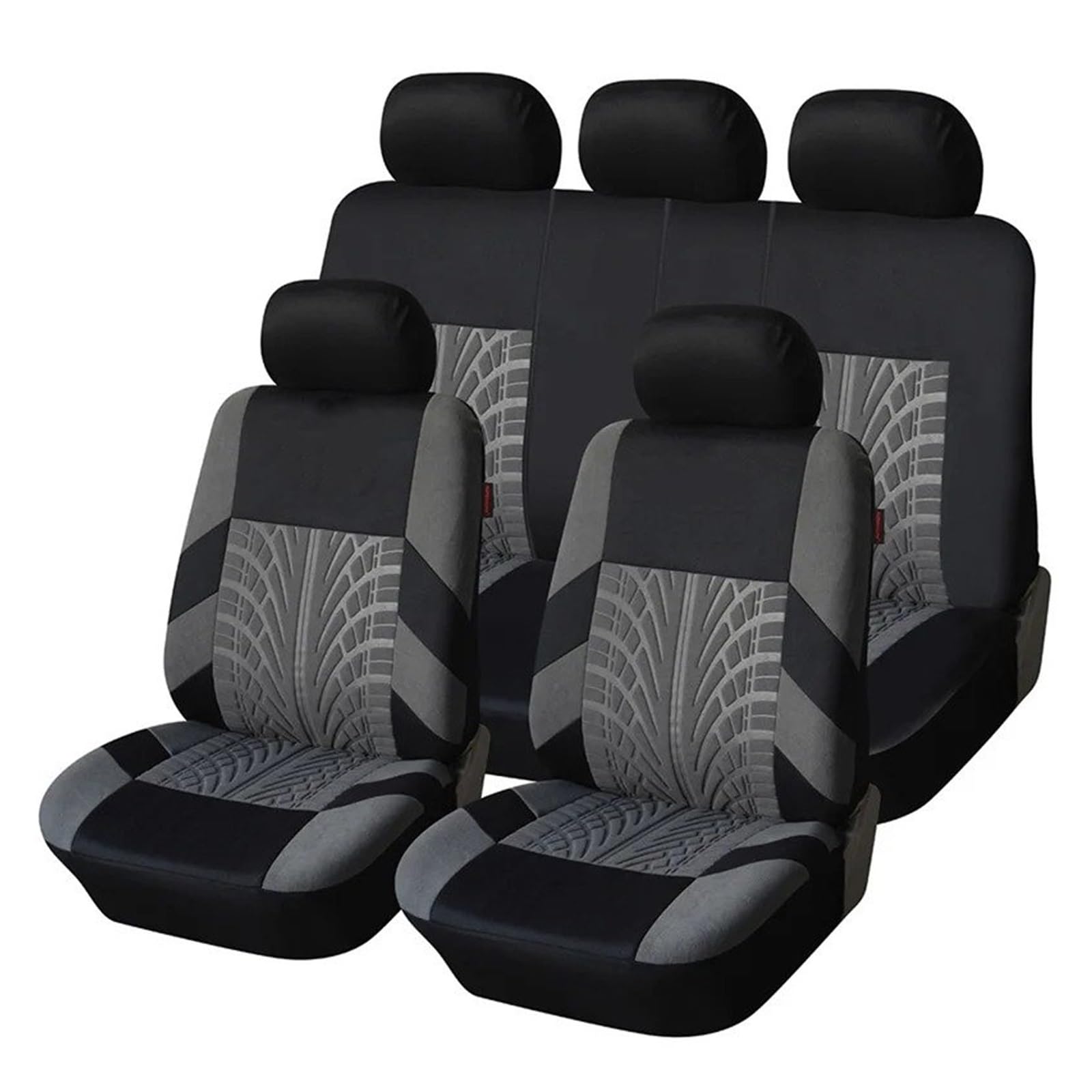 HOLIV Sitzbezüge Auto Für Chevrolet Autositzbezüge Komplettset Universal Fit Sitzschoner Autozubehör Sitzbezüge Auto Set(Gray Full Set) von HOLIV