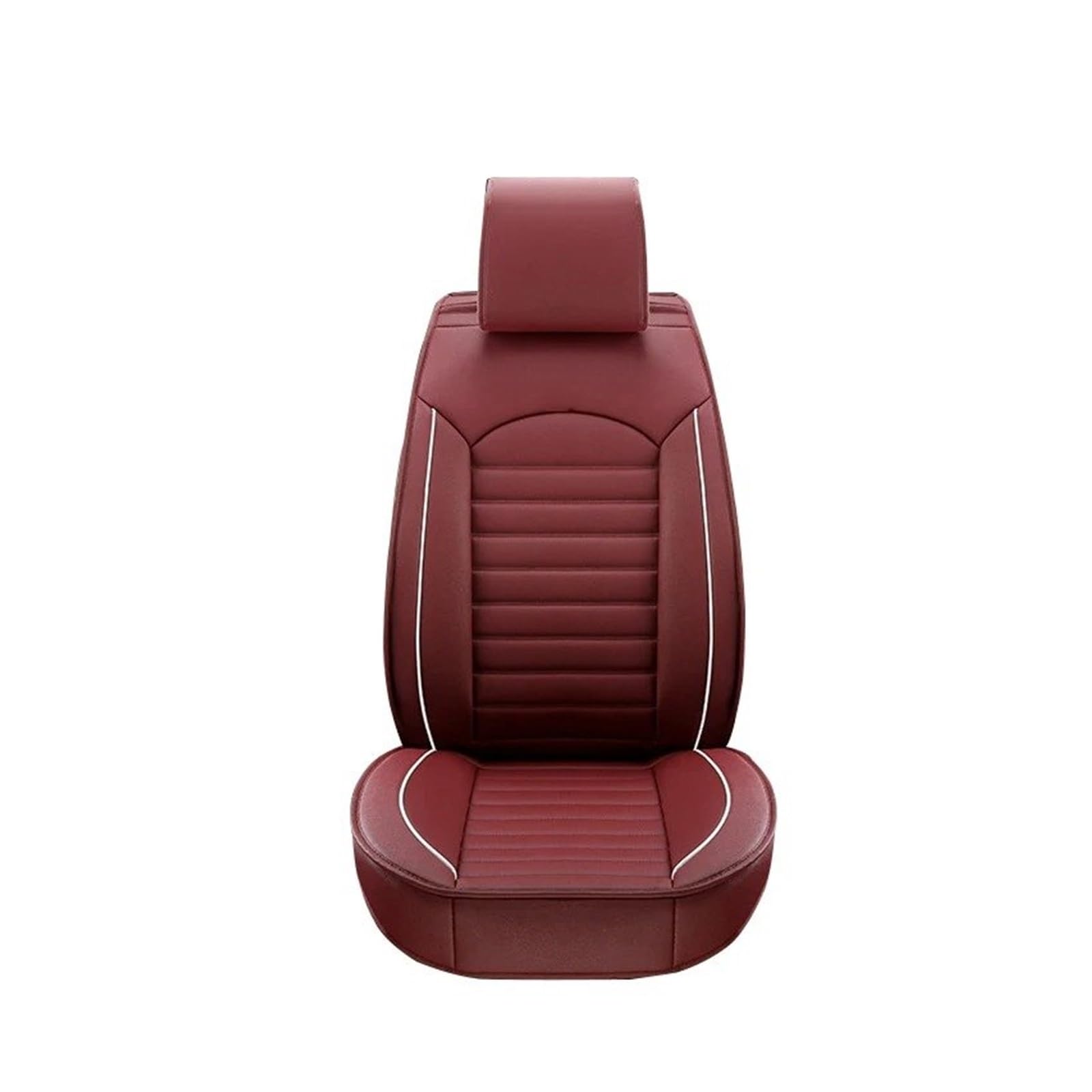 HOLIV Sitzbezüge Auto Für Saab 95 93 Leder Universal Autositzbezüge Auto-Innenausstattung Autoprodukte Innenausstattung Sitzbezüge Auto Set(1 Wine red Front S) von HOLIV