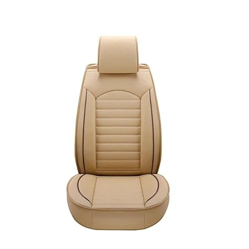 HOLIV Sitzbezüge Auto Für Saab 95 93 Leder Universal Autositzbezüge Auto-Innenausstattung Autoprodukte Innenausstattung Sitzbezüge Auto Set(1 beige Front S) von HOLIV