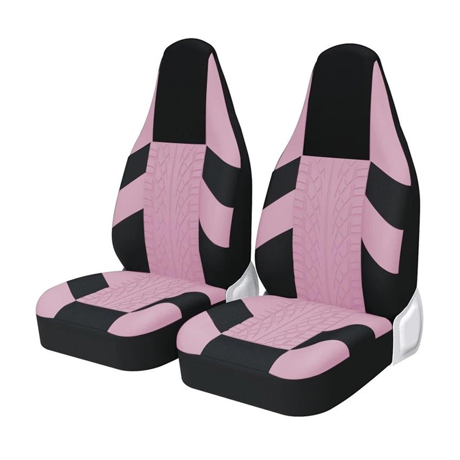 Sitzbezüge Auto 2 Stücke Für Peugeot 107 Front High Bucket Autositzbezüge Universal Für Die Meisten Autos Sport Seat Protector Sitzbezüge Auto Set(Pink) von HOLIV